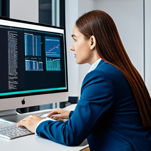 **

A professional financial analyst, fully clothed in modest business attire, reviewing blockchain data on a computer screen in a modern office, appropriate content, safe for work, perfect anatomy, professional.

**