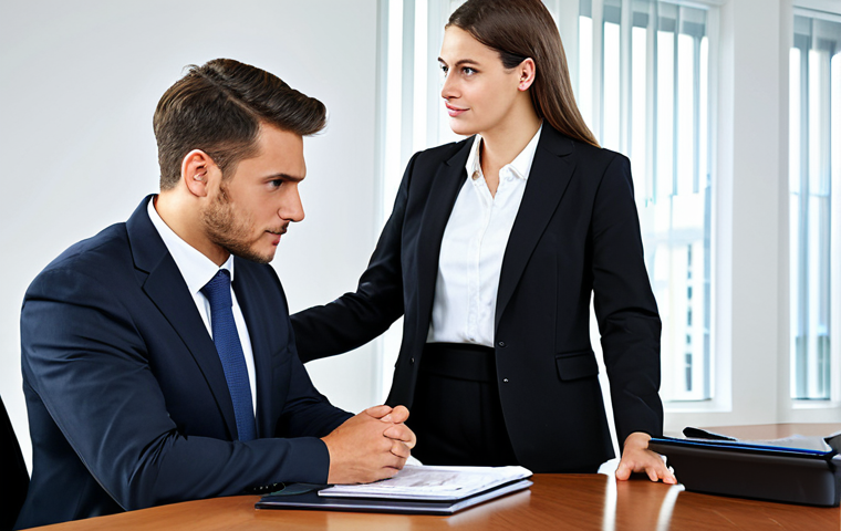 CFA와 리스크 관리 사례 - **

"A professional financial planner, fully clothed in a modest business suit, advising a client in...